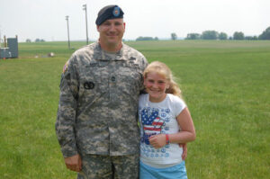 Sargent Mays and his daughter