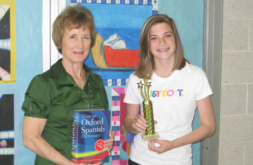 Manor MS Student Excels on National Spanish Exam