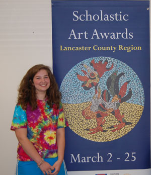 Penn Manor High School junior Kristen Longsderff created a ceramic piece featuring a rooster