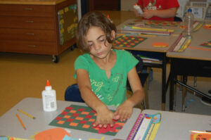 students made pumpkin glyphs