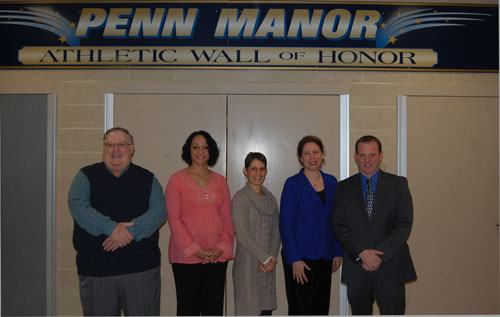 Pictured from left: Lloyd Byers, Kambria Riggins Rich, Donna Bervinchak, Amy Martin and Guenter Miller