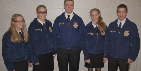 L-R: Sammy Bleacher, Emily Witmer, Scott Neff, Katey Bleacher, Chad Goshert