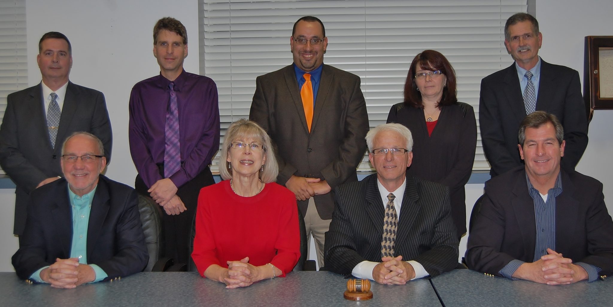 Pictured are members of the board (front row, from left) Rich Frerichs,  Donna Wert, J. Kenneth Long, Carlton Rintz, (back row, from left) Kirk Schlotzhauer, David Paitsel, Joseph Fullerton, Johnna Friedman and Christopher Straub.