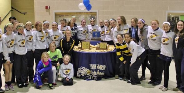 PM Field Hockey team celebrating