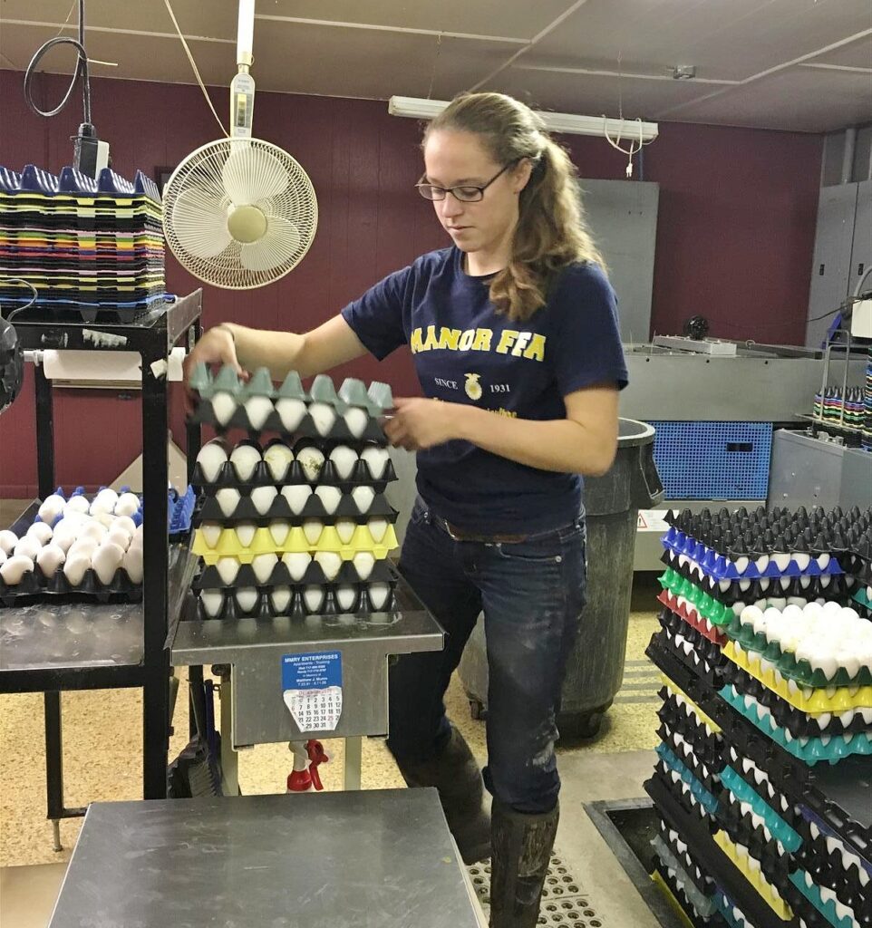 Katey Bleacher, winner of the Keystone Star in Ag Placement