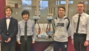 Penn Manor STEM Team members include, from left, Josh Adams, Kevin Ward, Ryan Witmer and Nathaniel Shenk.