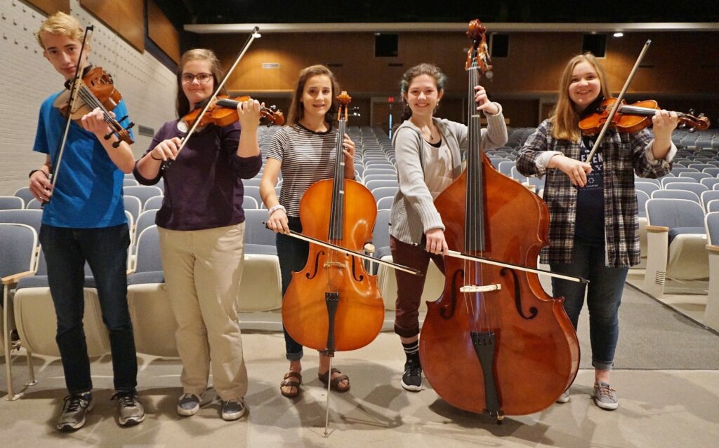 From left, Jesse Kanagy, Eleanor Helm, Ally Rittenhouse, Evelyn Weaver and Hannah Shenk.
