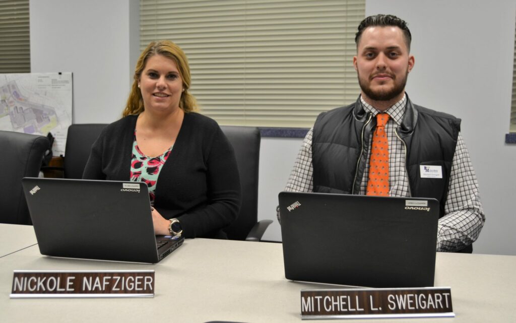 Nickole Nafziger and Mitchell Sweigart.