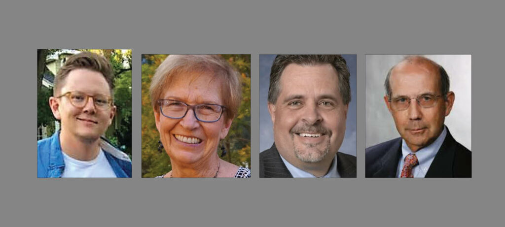 From left, Joshua Herr, Jan Mindish, Craig Kauffman and J. Samuel Walker.