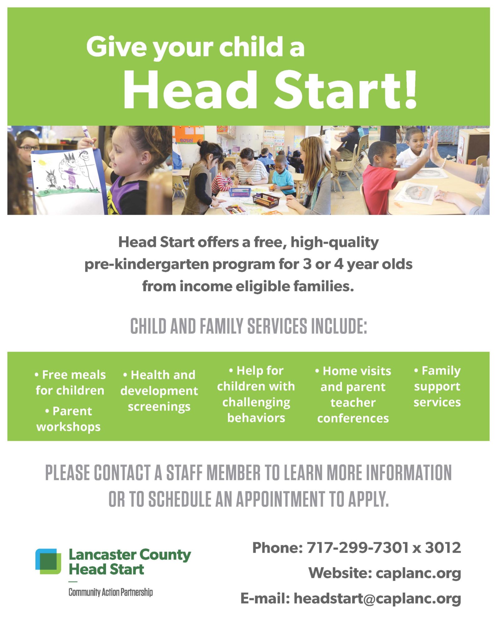 Head Start preschool program has openings for 20192020 Penn Manor