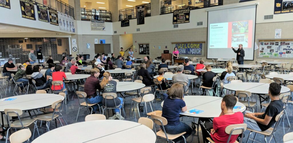 Students, parents attend ‘Careers in Construction’ event at HS Penn