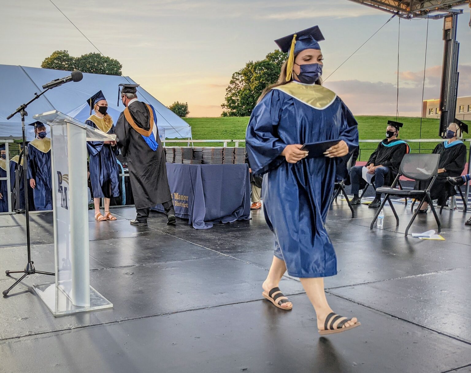 Members of the Class of 2021 earn diplomas in outdoor ceremony Penn