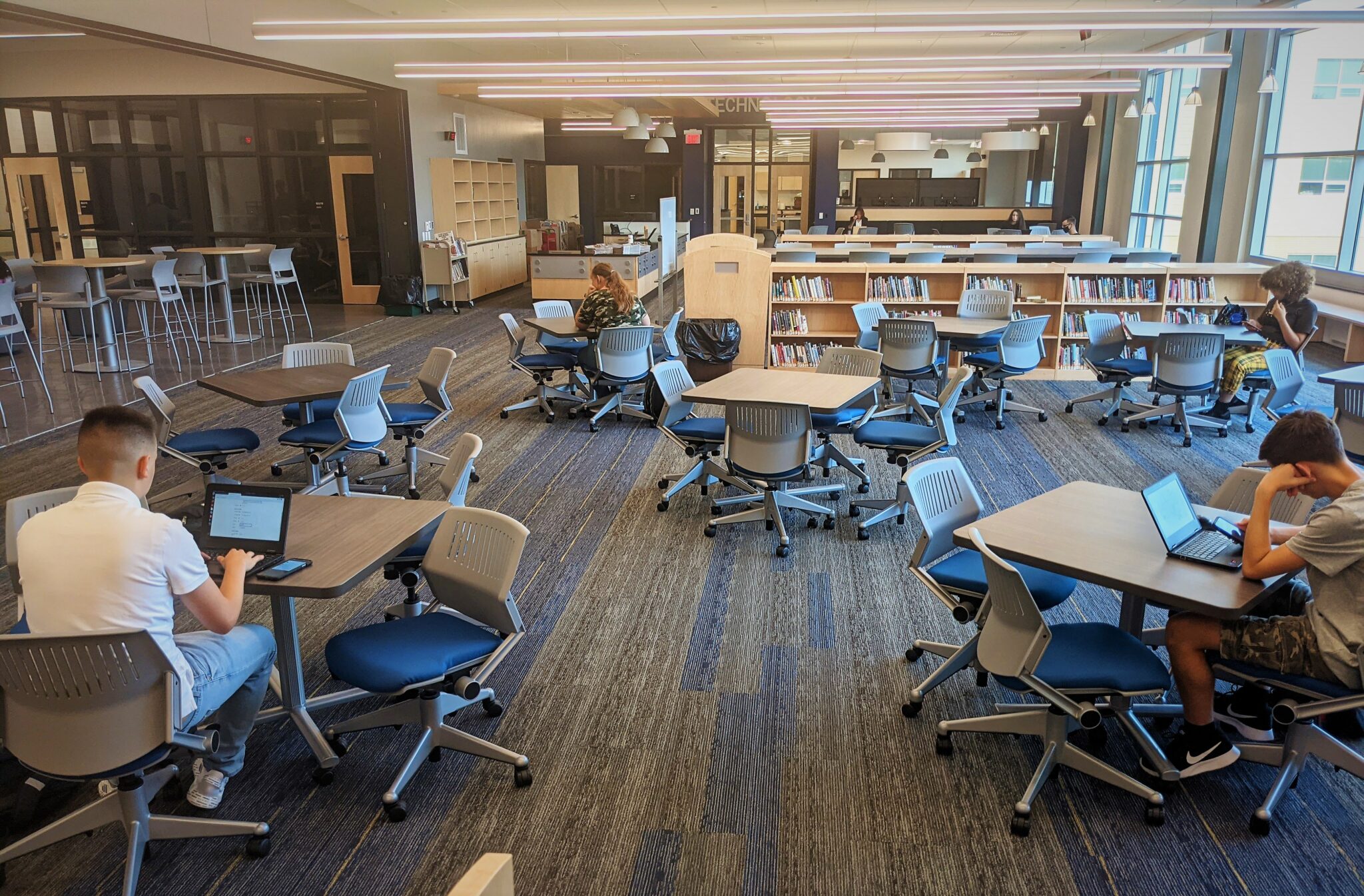 high school media center