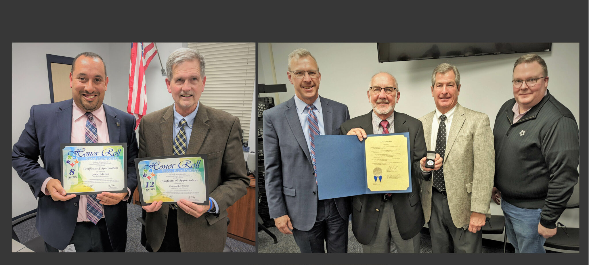 School board members honored for years of service to Penn Manor