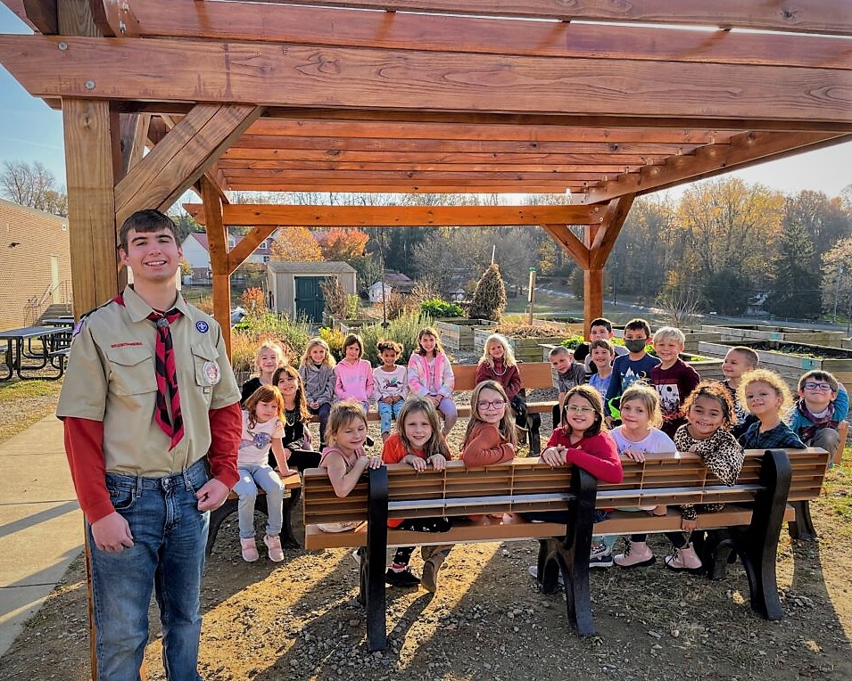 Former Conestoga student builds pergola for school Penn Manor School