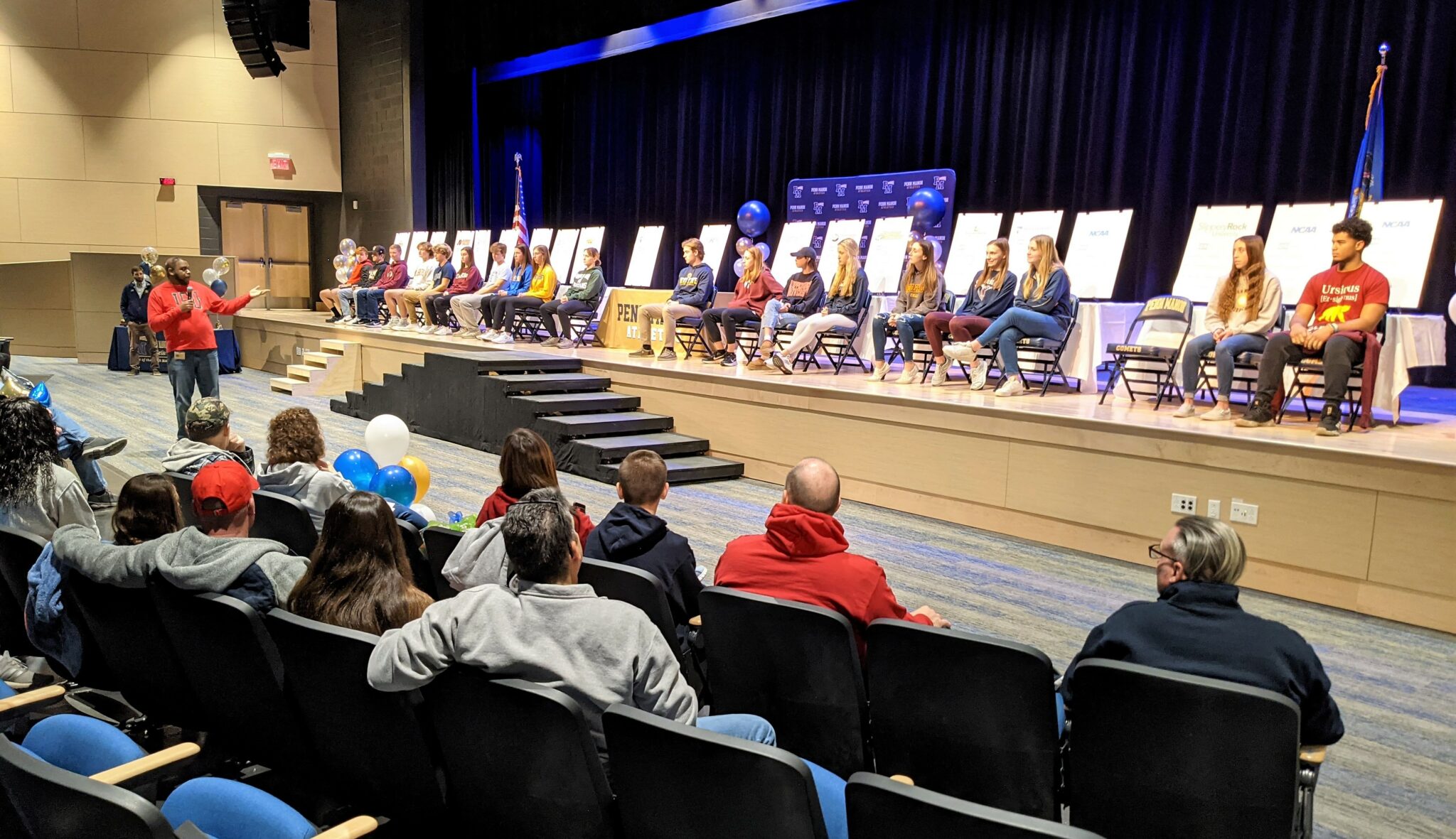 National Signing Day ceremony at Penn Manor High School.