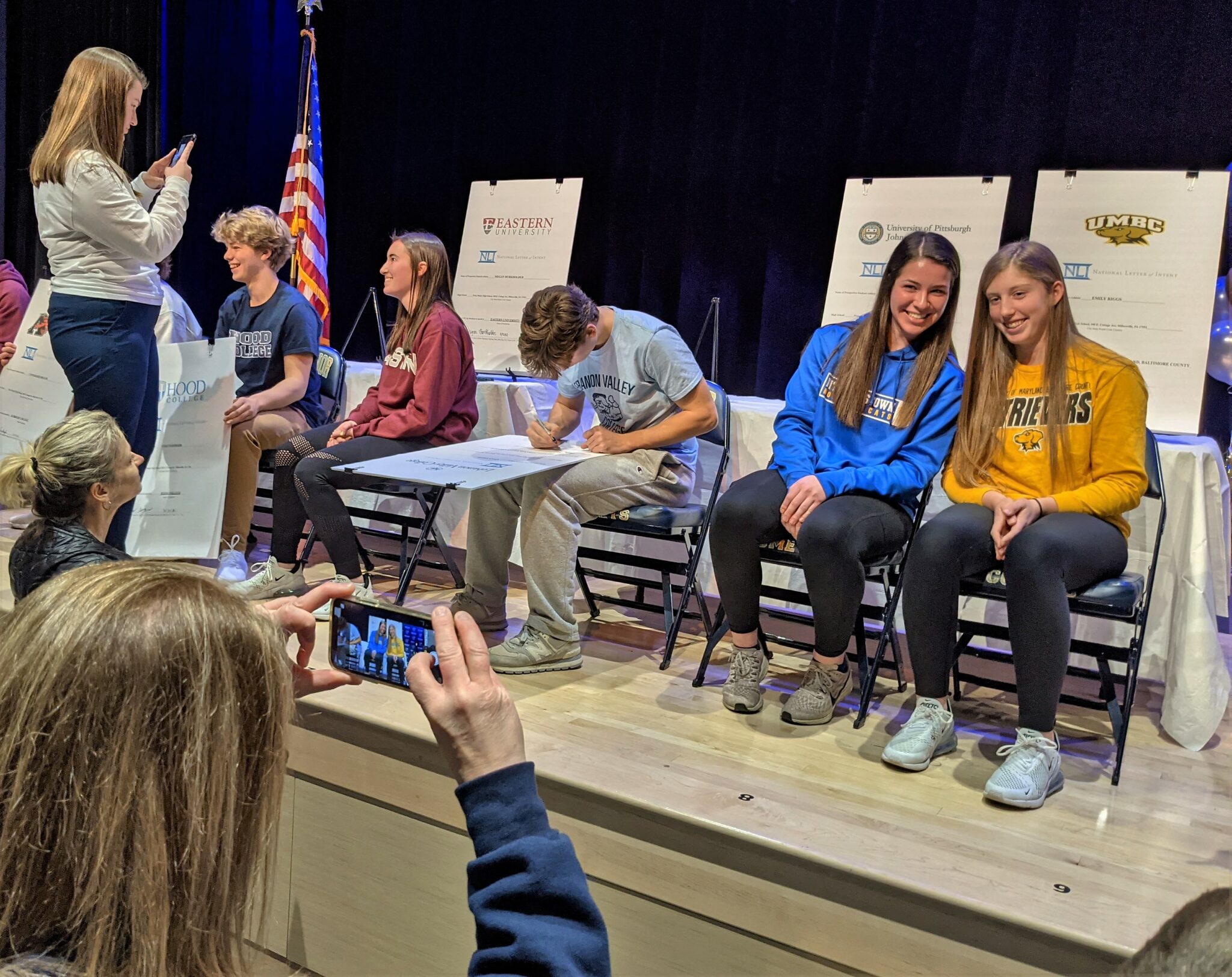 National Signing Day ceremony at Penn Manor High School.