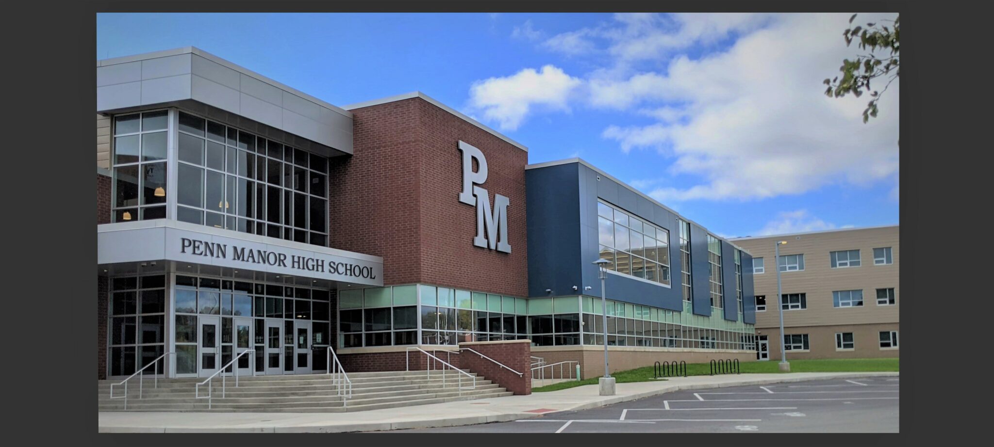 The exterior of Penn Manor High School.