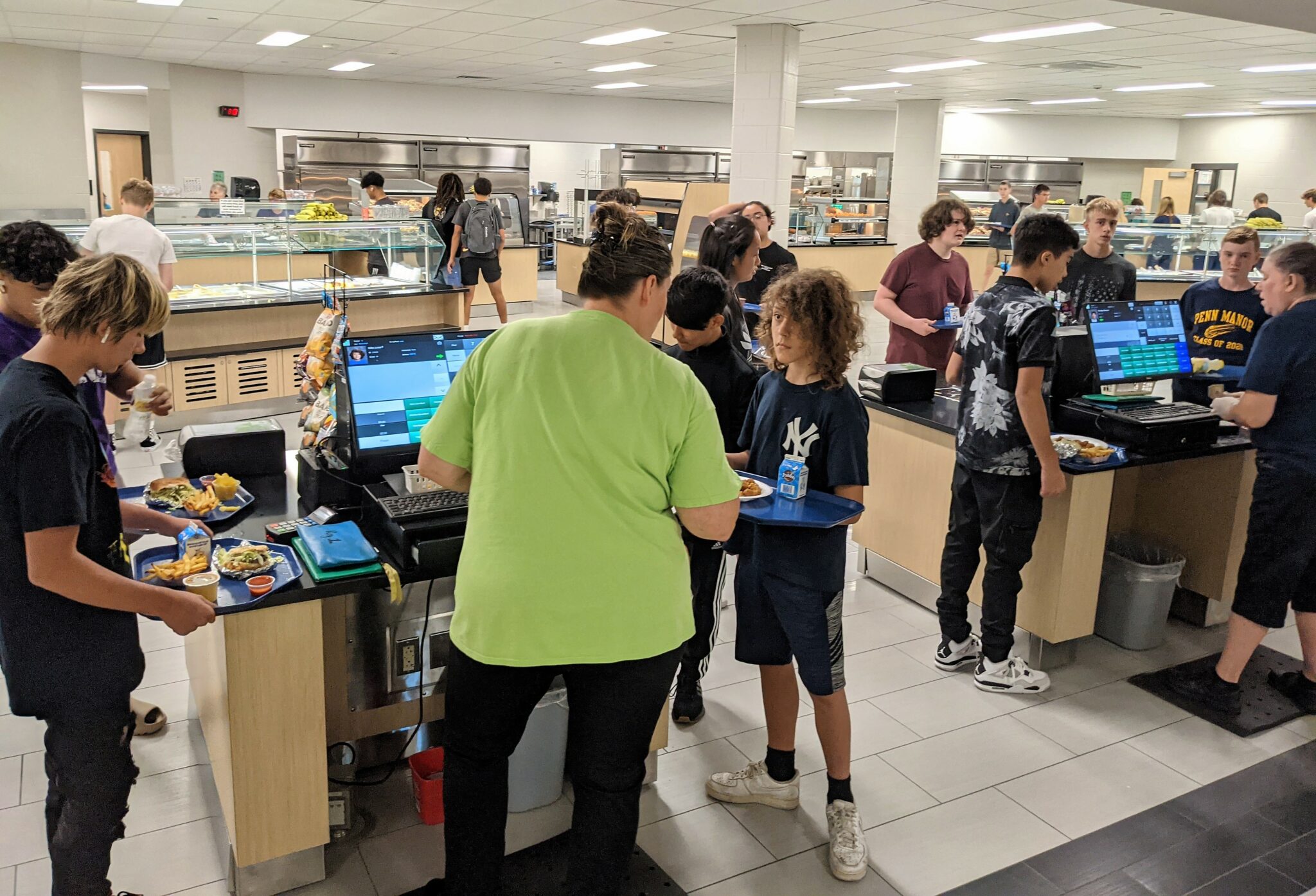 Photo of students at Penn Manor High School cafeteria