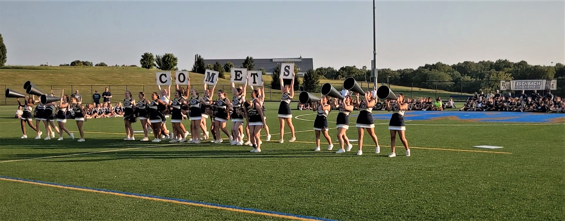 Photo of cheerleaders performing