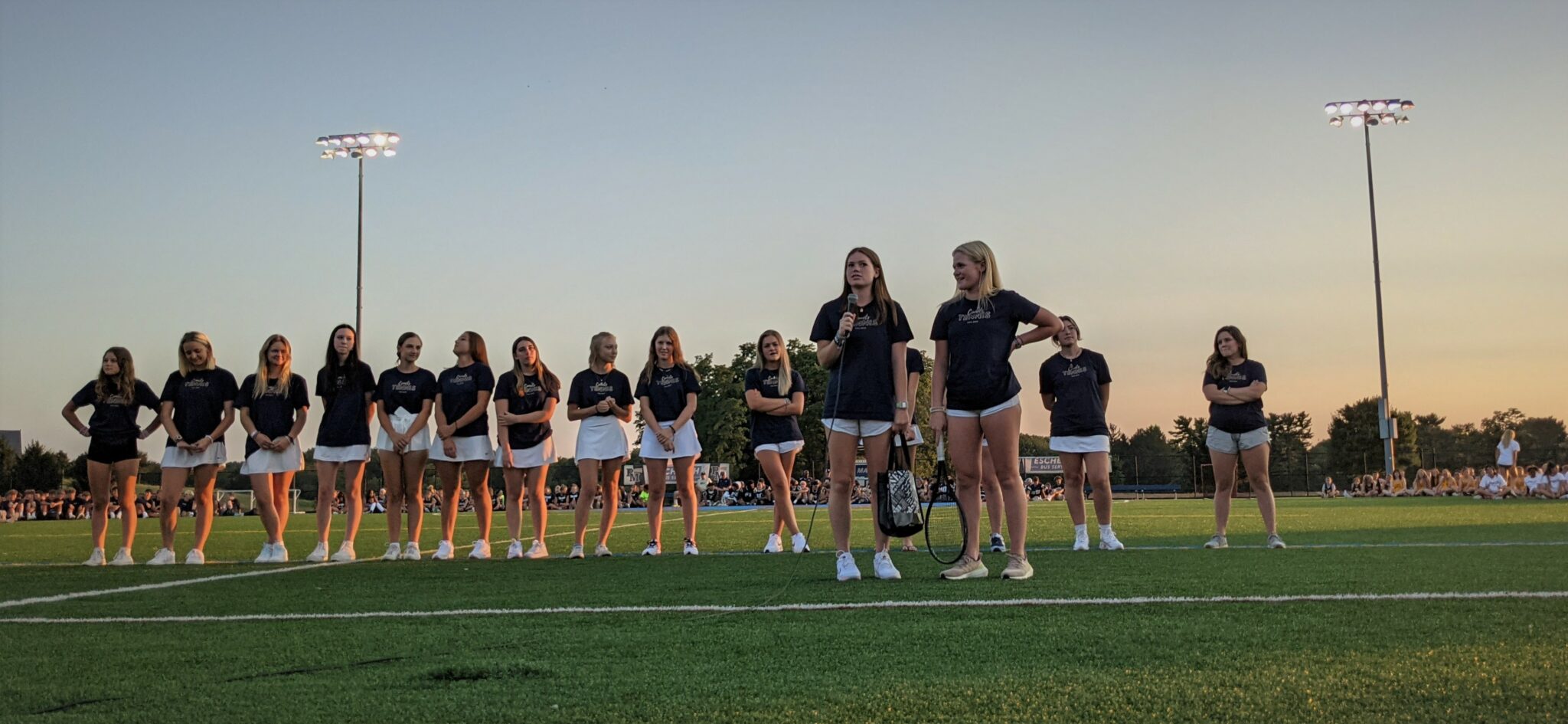 Photo of girls' tennis team