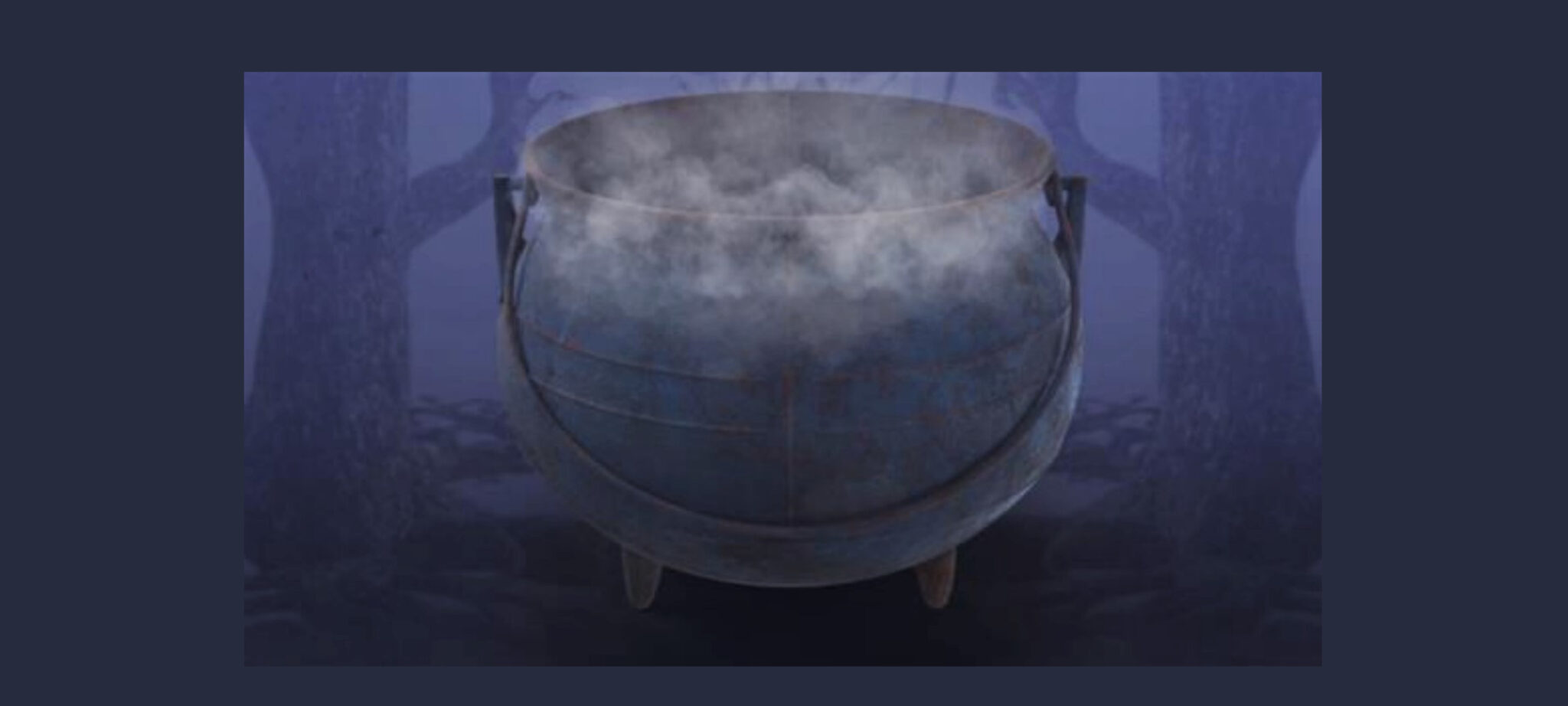 Image of a caldron representing "The Crucible"