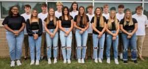 Group photo of 2022 homecoming court