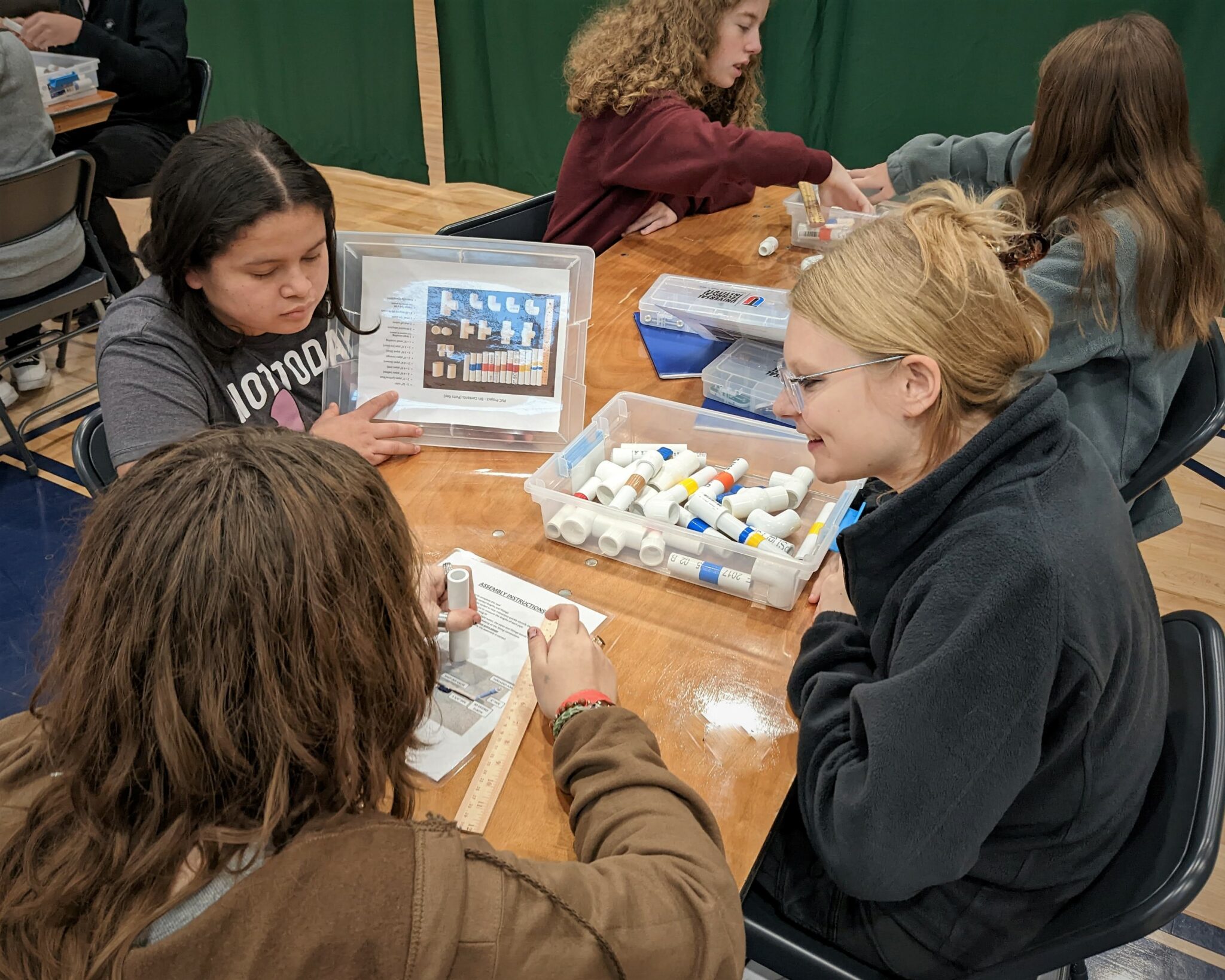 photo of students participating in the STEM Summit