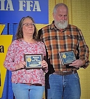 Photo of Honorary Keystone Degree recipients Clyde and Donna Smith.