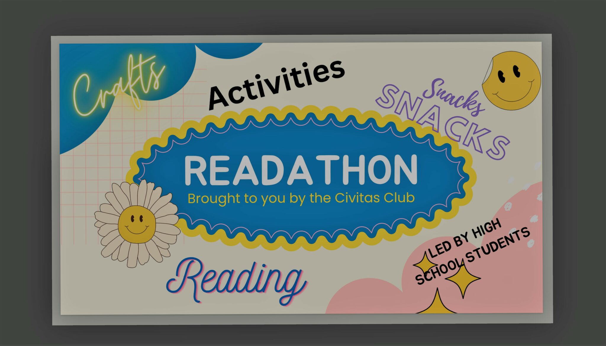 Graphic of Readathon activities.