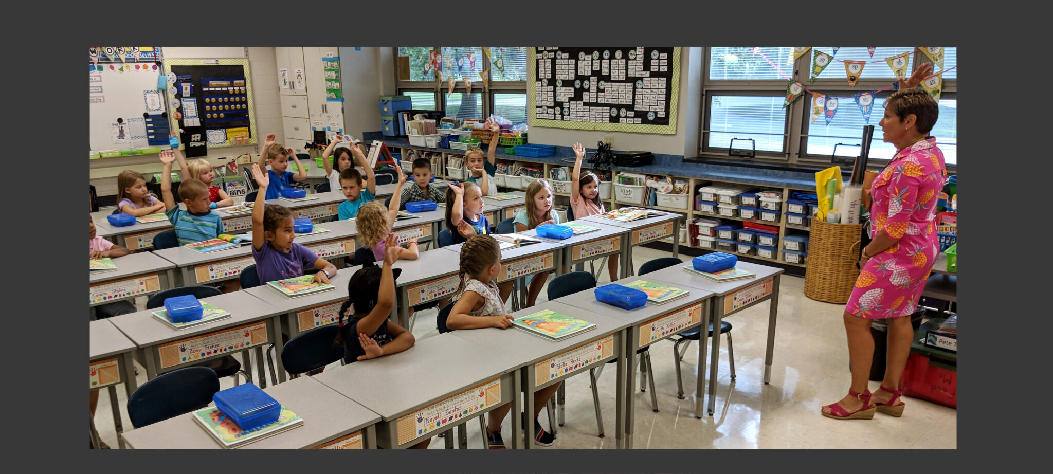 Photo of a Penn Manor kindergarten class