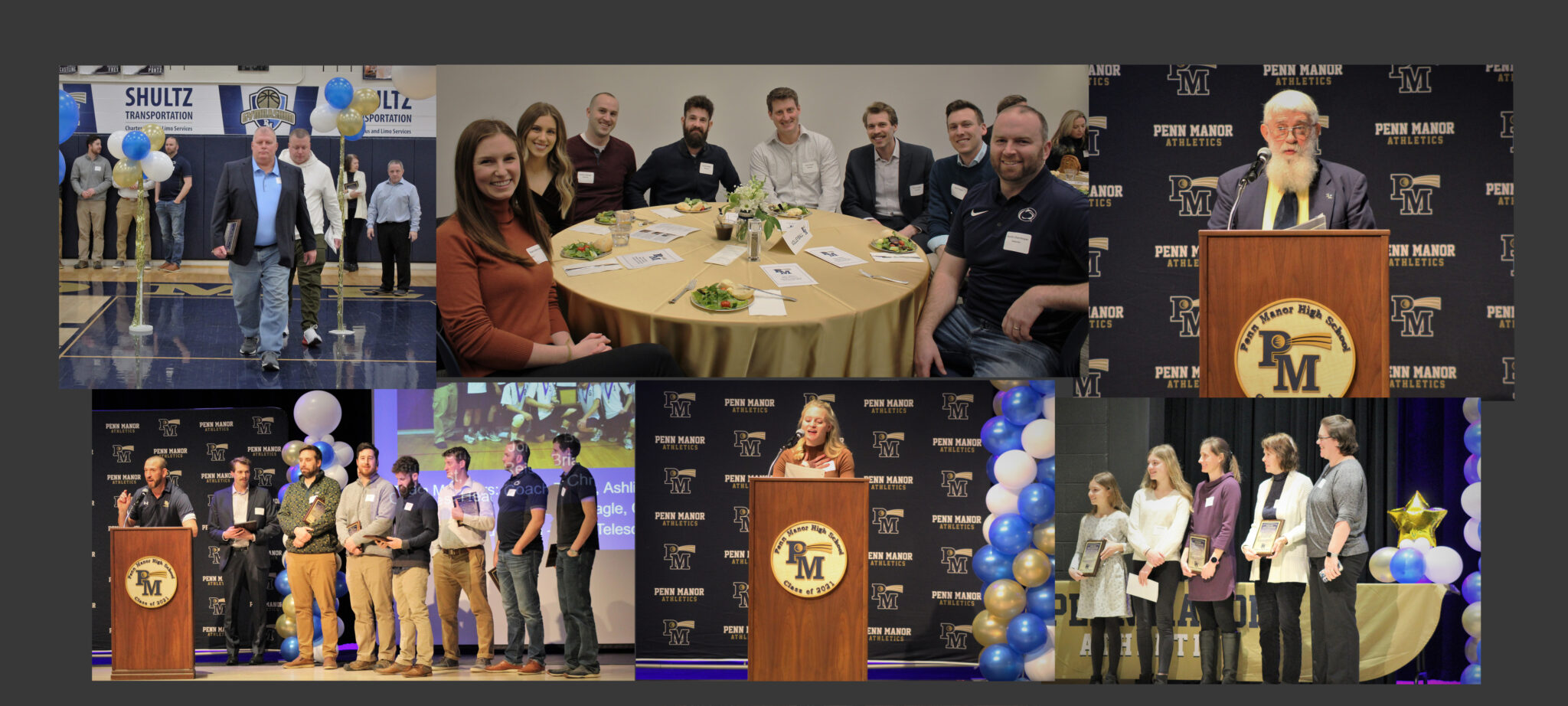 Photo collage of award recipients.