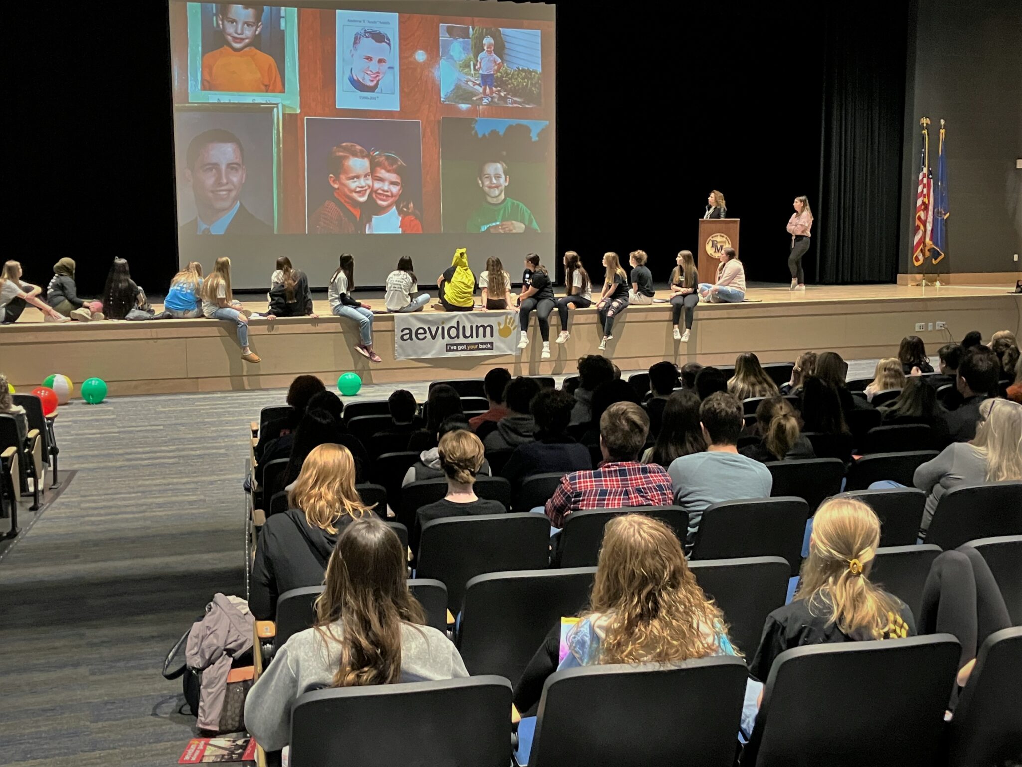 Photo of Aevidum conference presentation