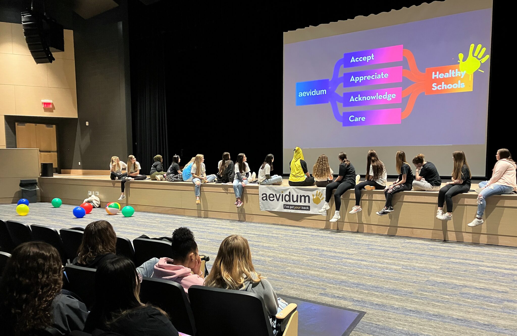Photo of Aevidum conference presentation