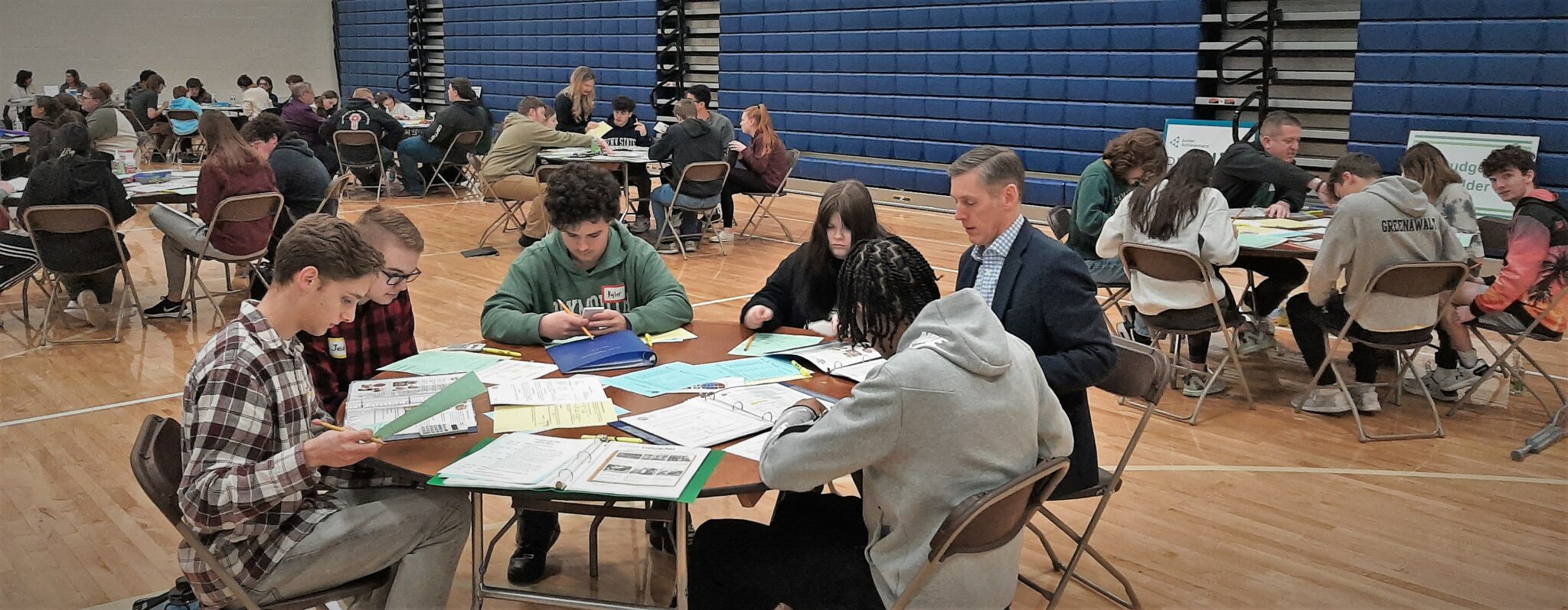 Photos of REAL Life activities in Penn Manor gym