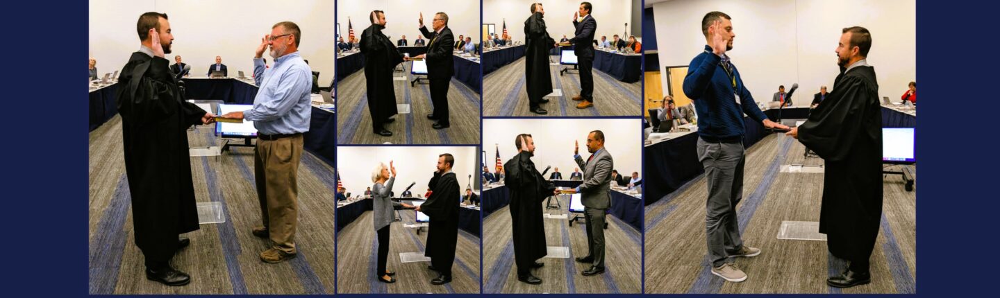 Six board members, including one new director, sworn in