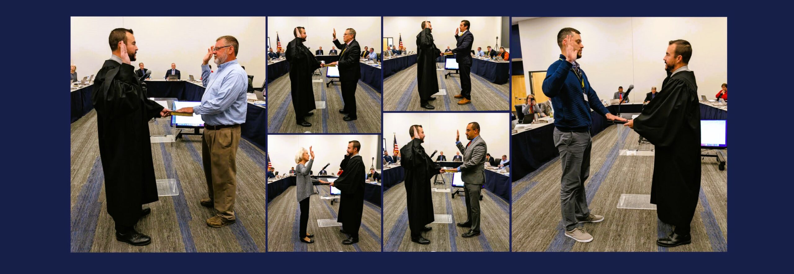 Six board members, including one new director, sworn in