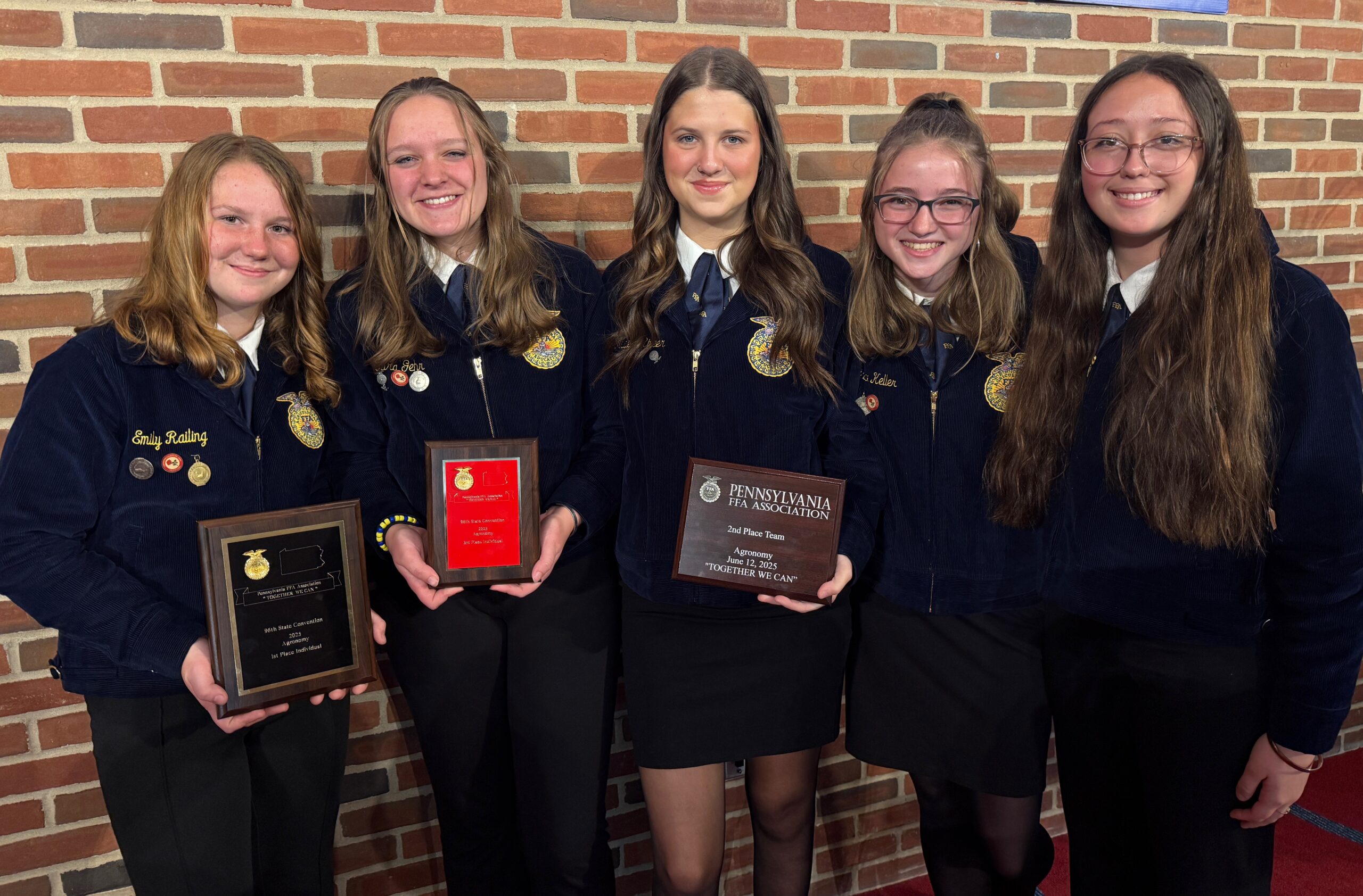 Five Agronomy CDE Team members.