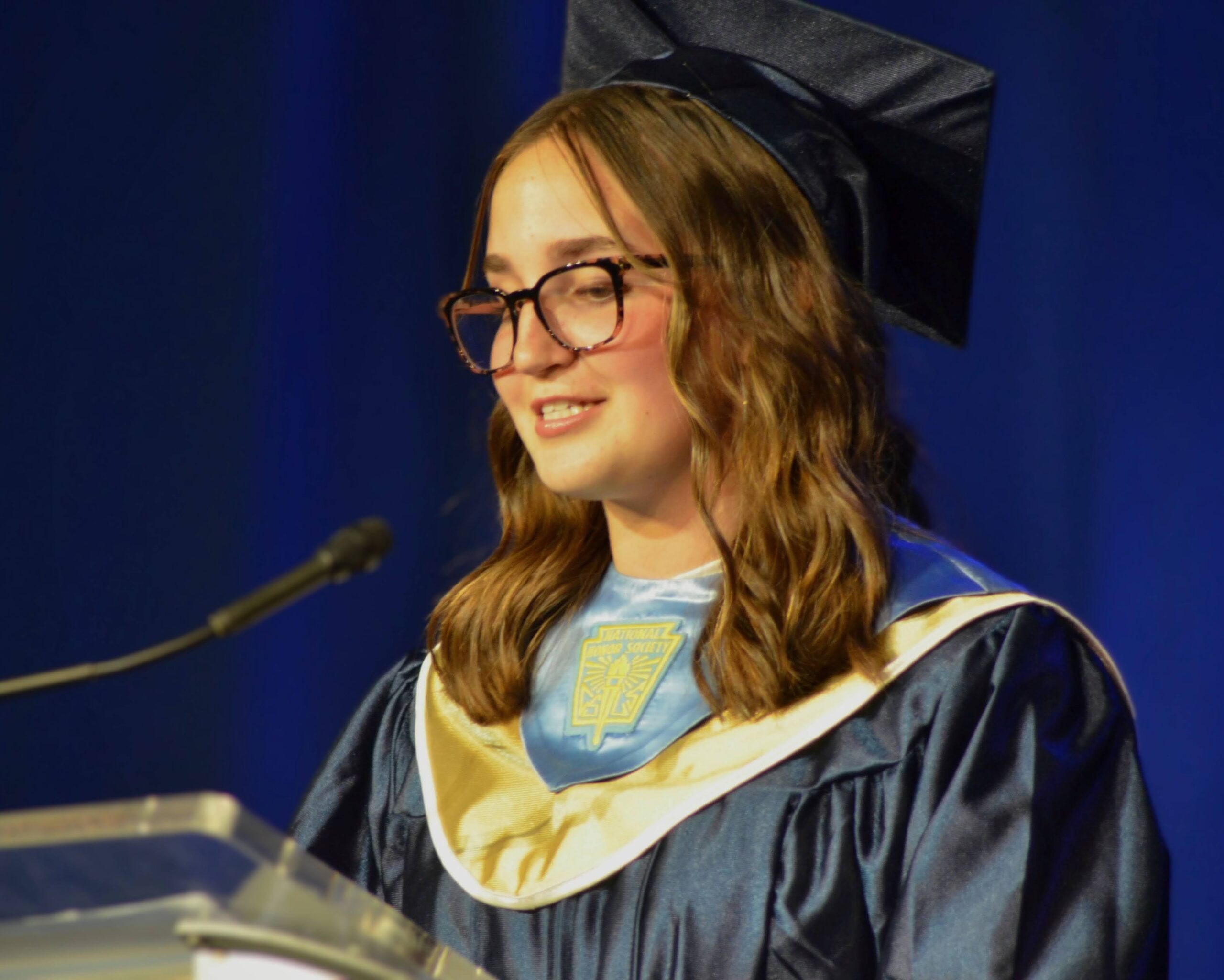 Graduation speaker Haley Frey.