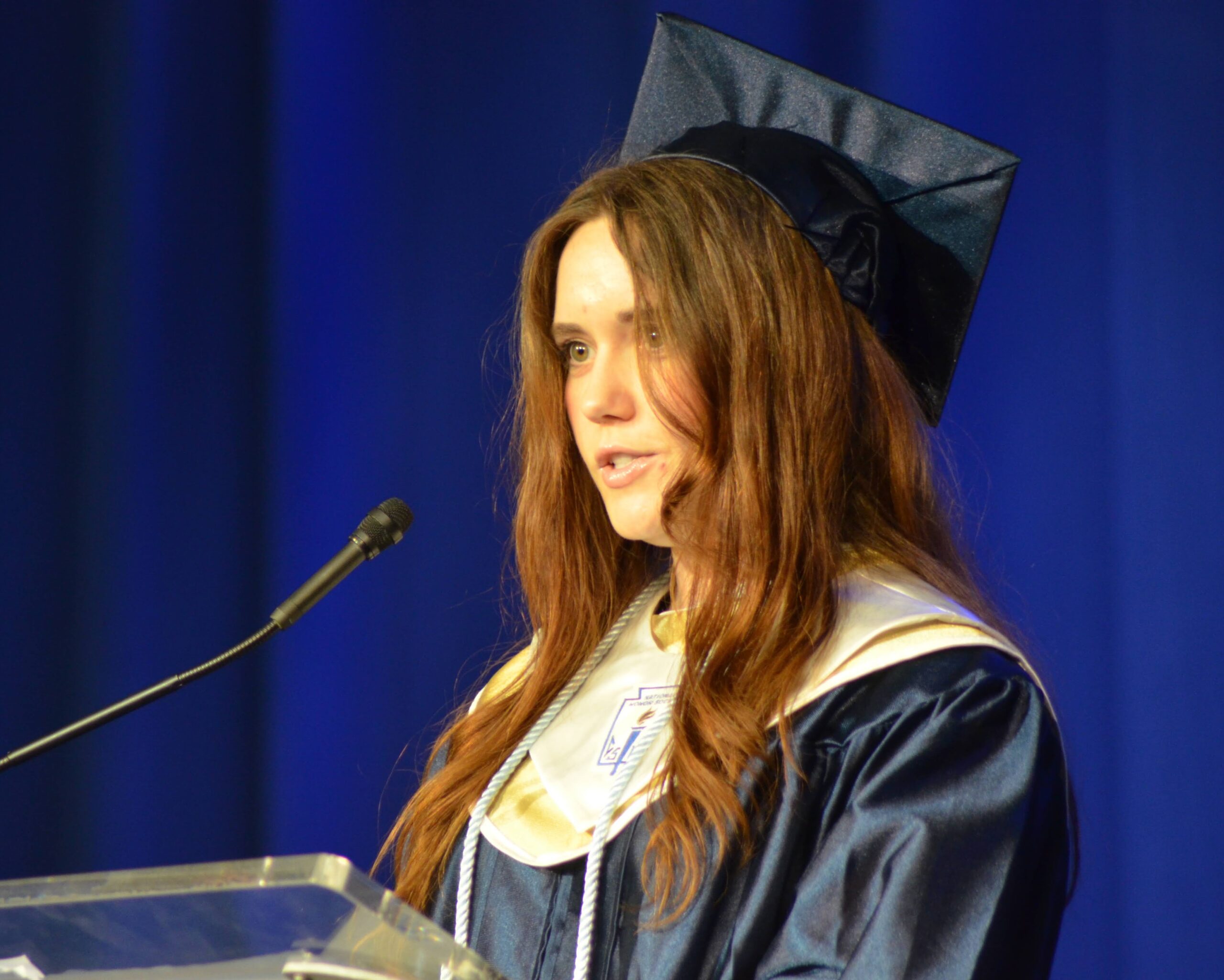 Graduation speaker Katie Eberts.