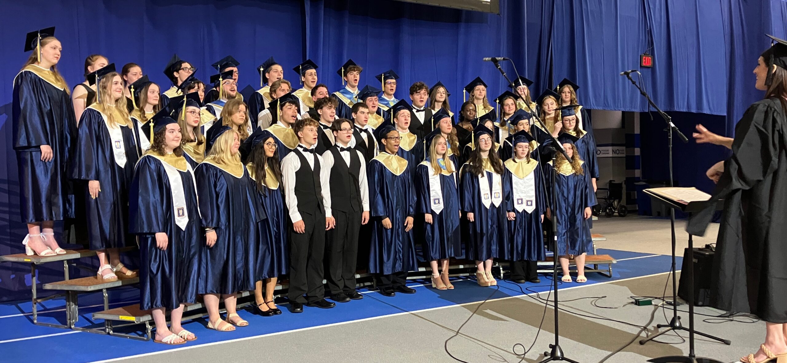 The Manor Chorus sings at the ceremony.