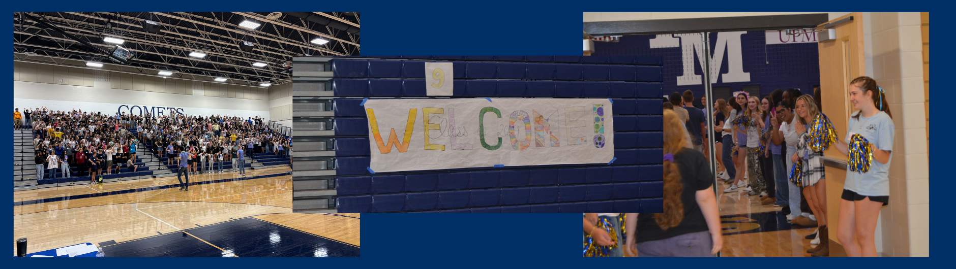 link Crew day at the high school. Students learned all about the high school. This day will help them acclimate to the High School in a few days.