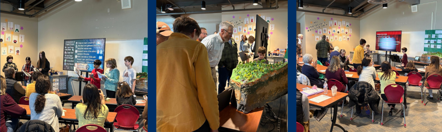 Students present on findings from the Clark Conservancy