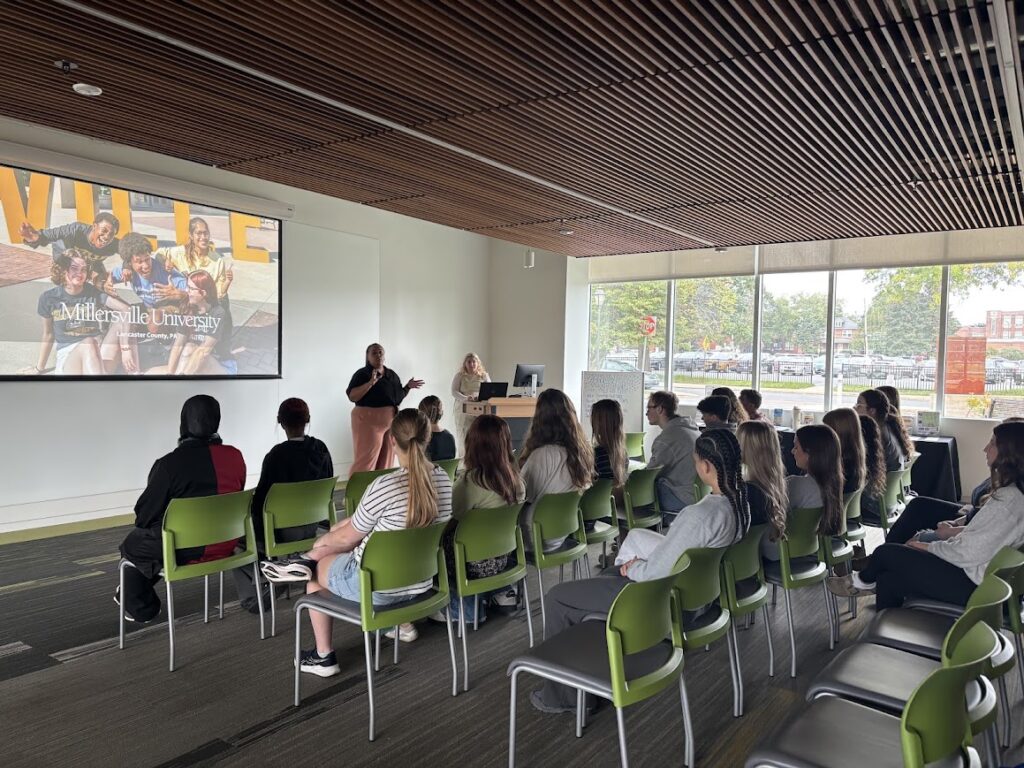 Career Aid takes student on a trip to Millersville University.